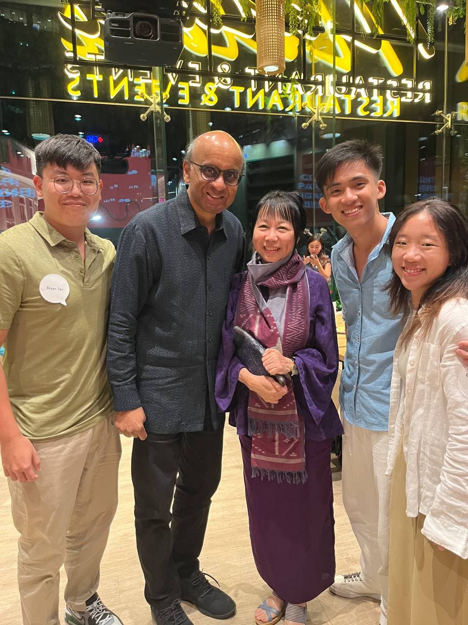 Picture after Tharman's speech