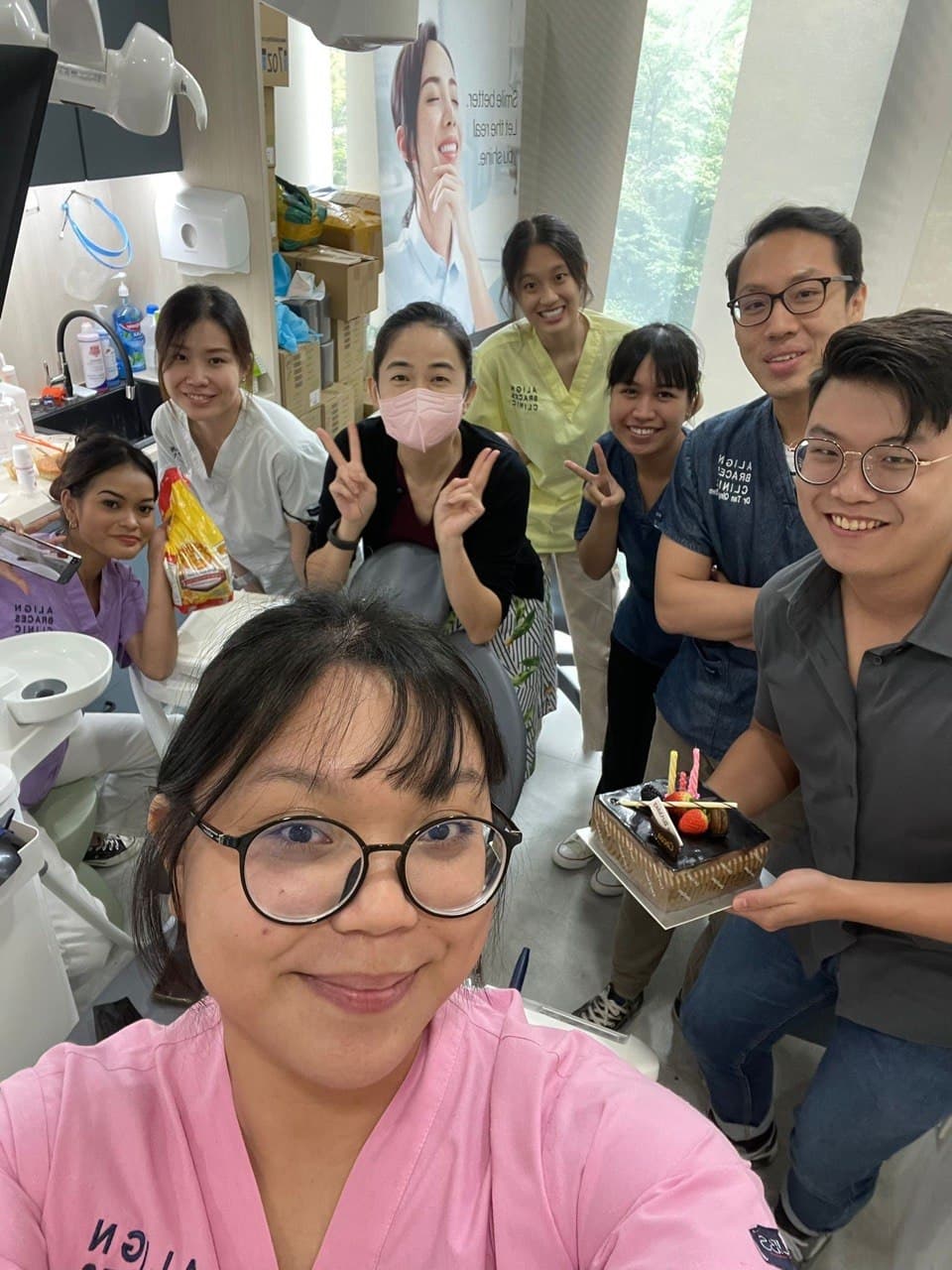 Picture with the Align Braces Clinic team